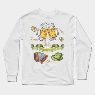 Drink beer Cheers-Vintage Beer shirt-Cheers with beer-Cheers beer Long Sleeve T-Shirt